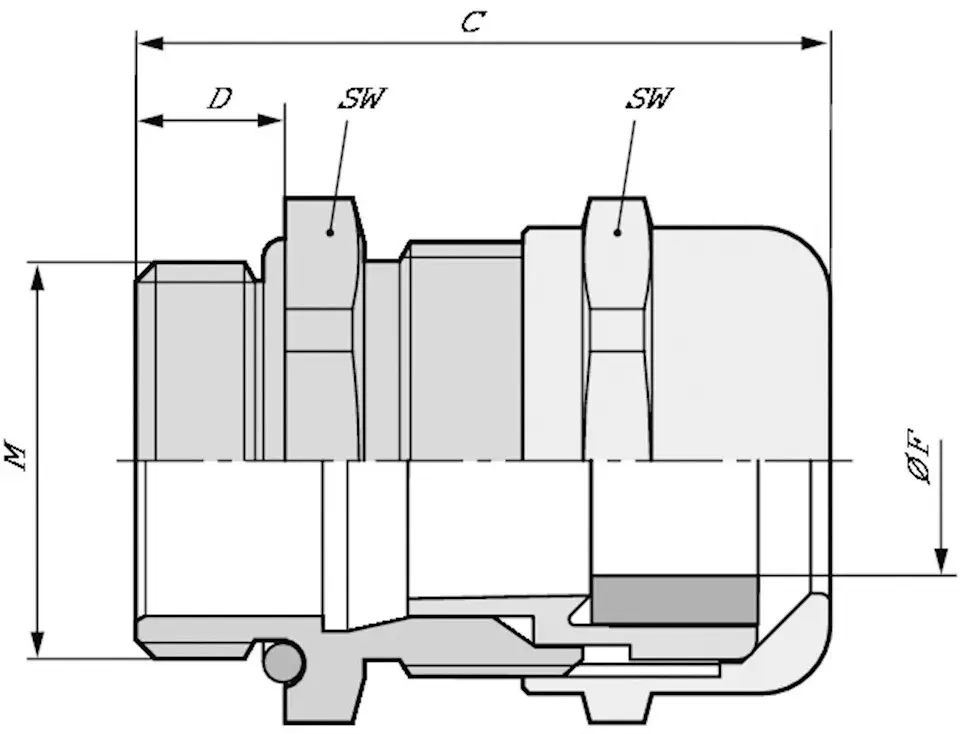 LAPP 53112511 N/A M75 латунь 1 шт.