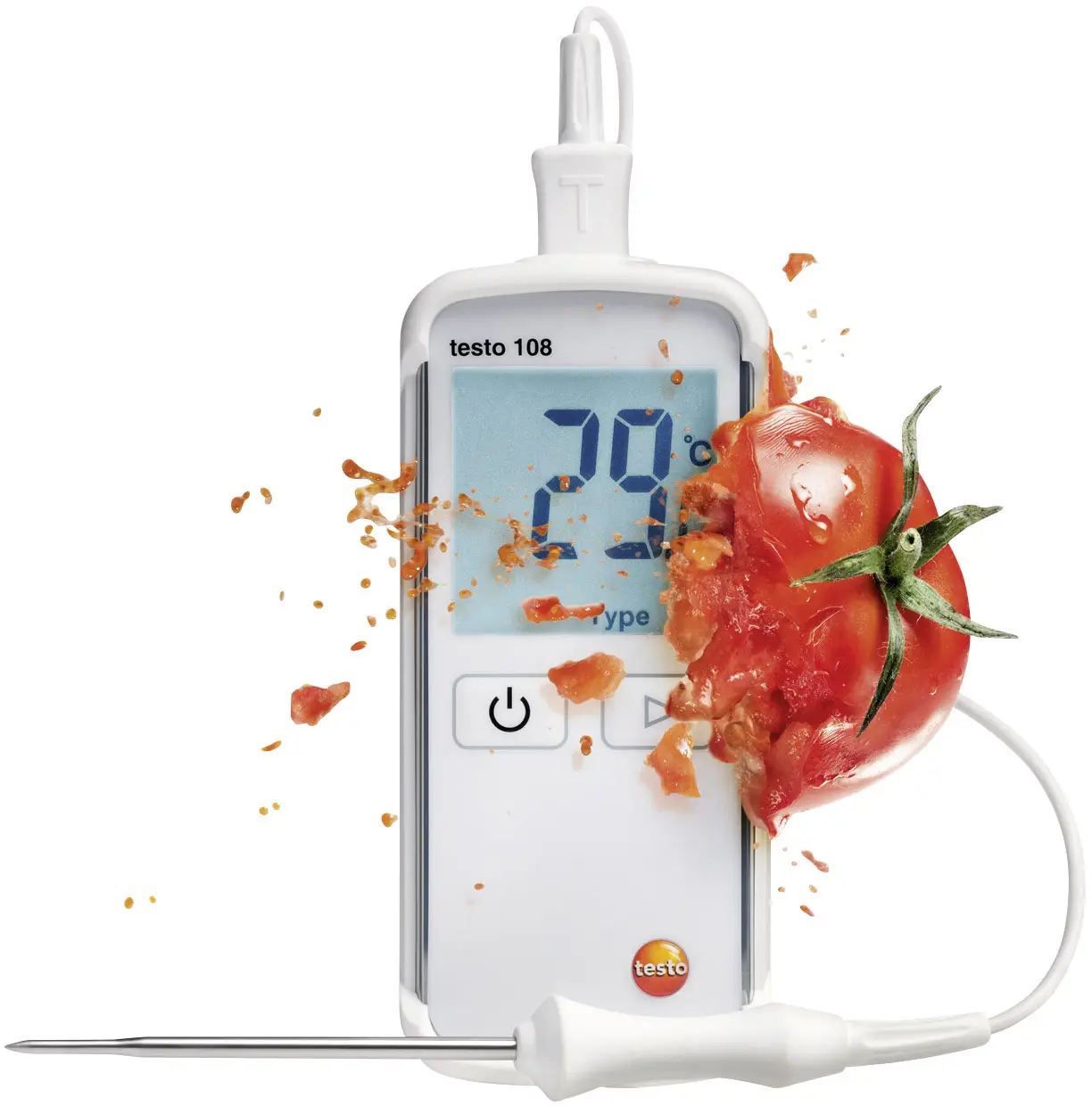 Термометр типа T, K testo 108 0563 1080, -50 - +300 °C