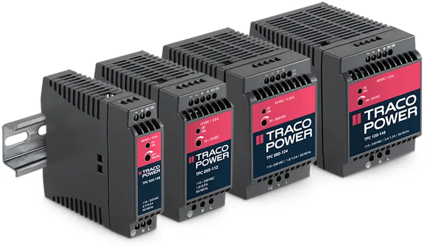 Блок питания на DIN-рейку TracoPower TPC 055-124, 2,3 А, 55 Вт