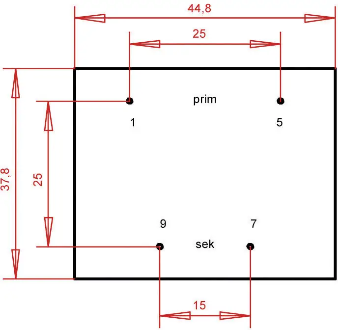 Трансформатор для печатной платы, EI 42/14,8 Gerth PTB422401 230 В Н/Д Н/Д 5,6 ВА