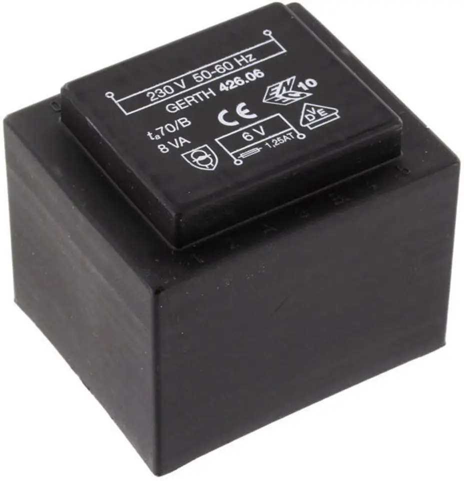 Трансформатор для печатных плат, EI 42/20 Gerth PTF421501 230 В N/A N/A 8 ВА