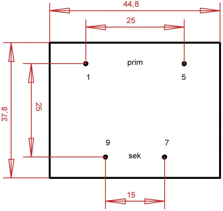 Трансформатор для печатных плат, EI 42/20 Gerth PTF421501 230 В N/A N/A 8 ВА