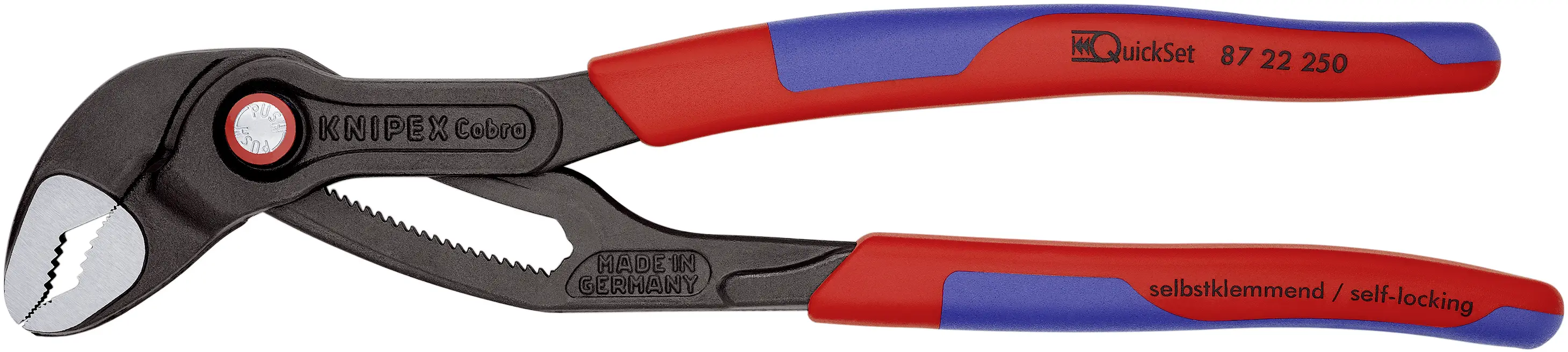 Клещи для водопроводных насосов Knipex Cobra QuickSet 87 22 250 250 мм