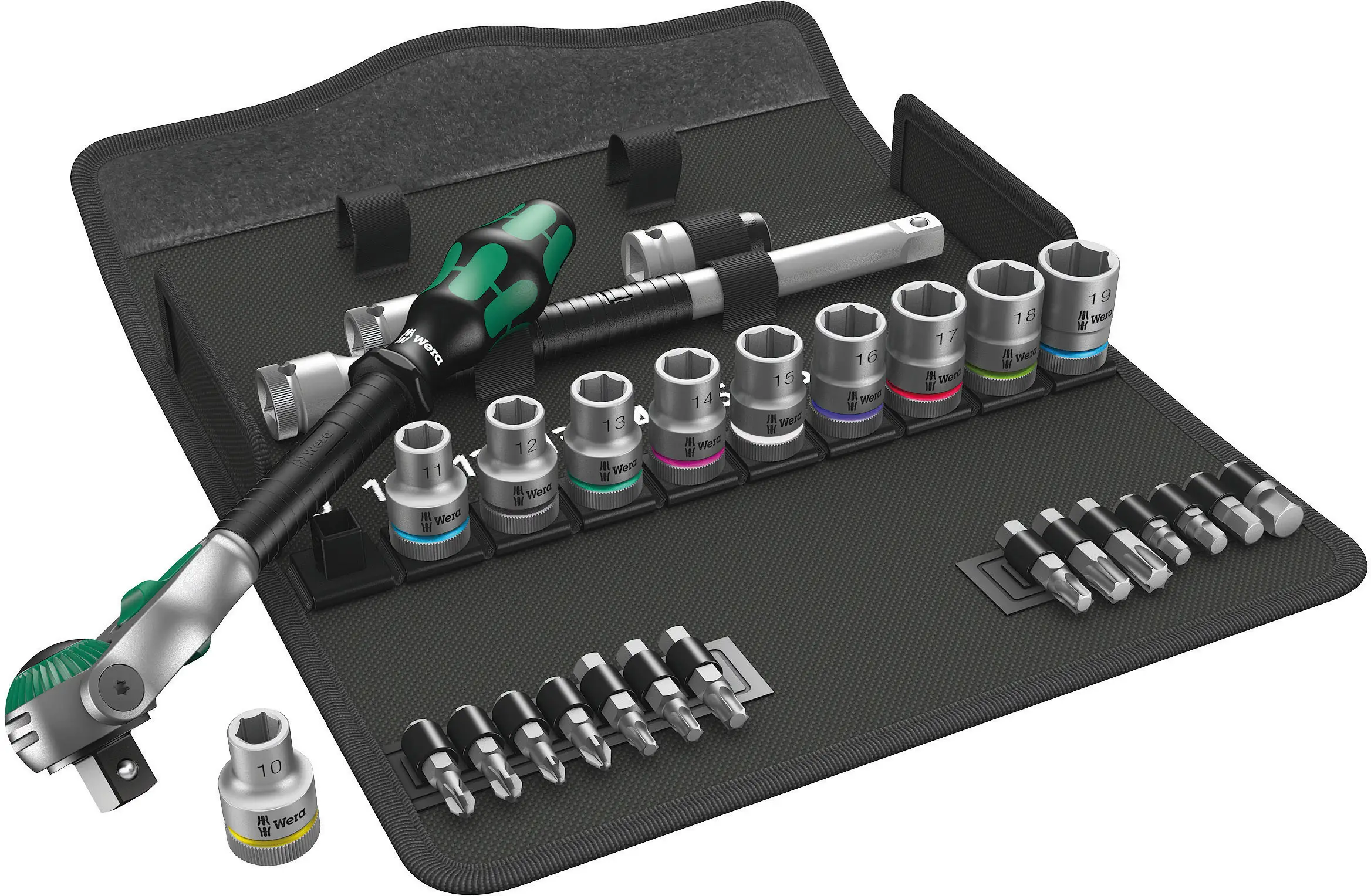 Набор торцевых ключей Wera 8100 SC 6 Zyklop Speed 05004076001 1/2