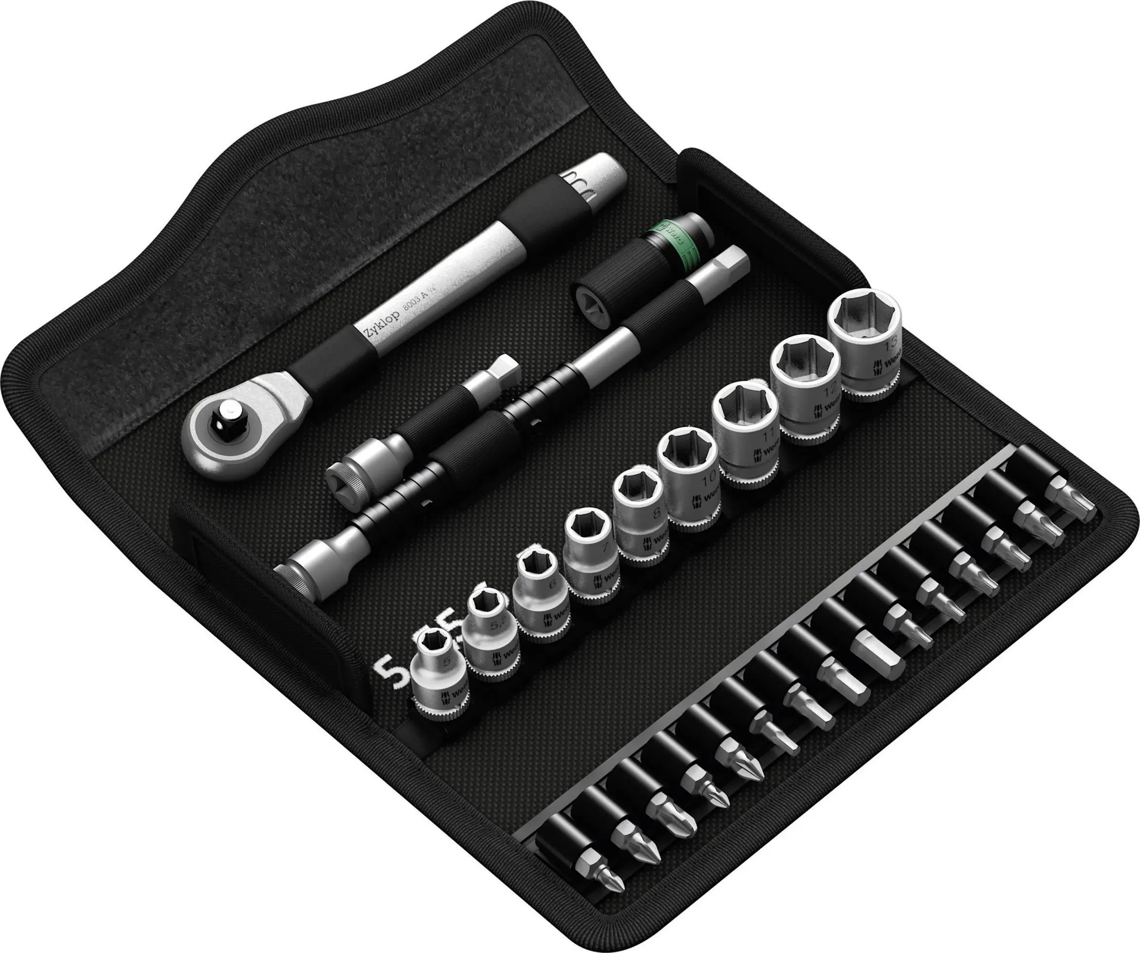 Набор торцевых ключей Wera Zyklop Metal 8100 SA 7 05004017001 1/4