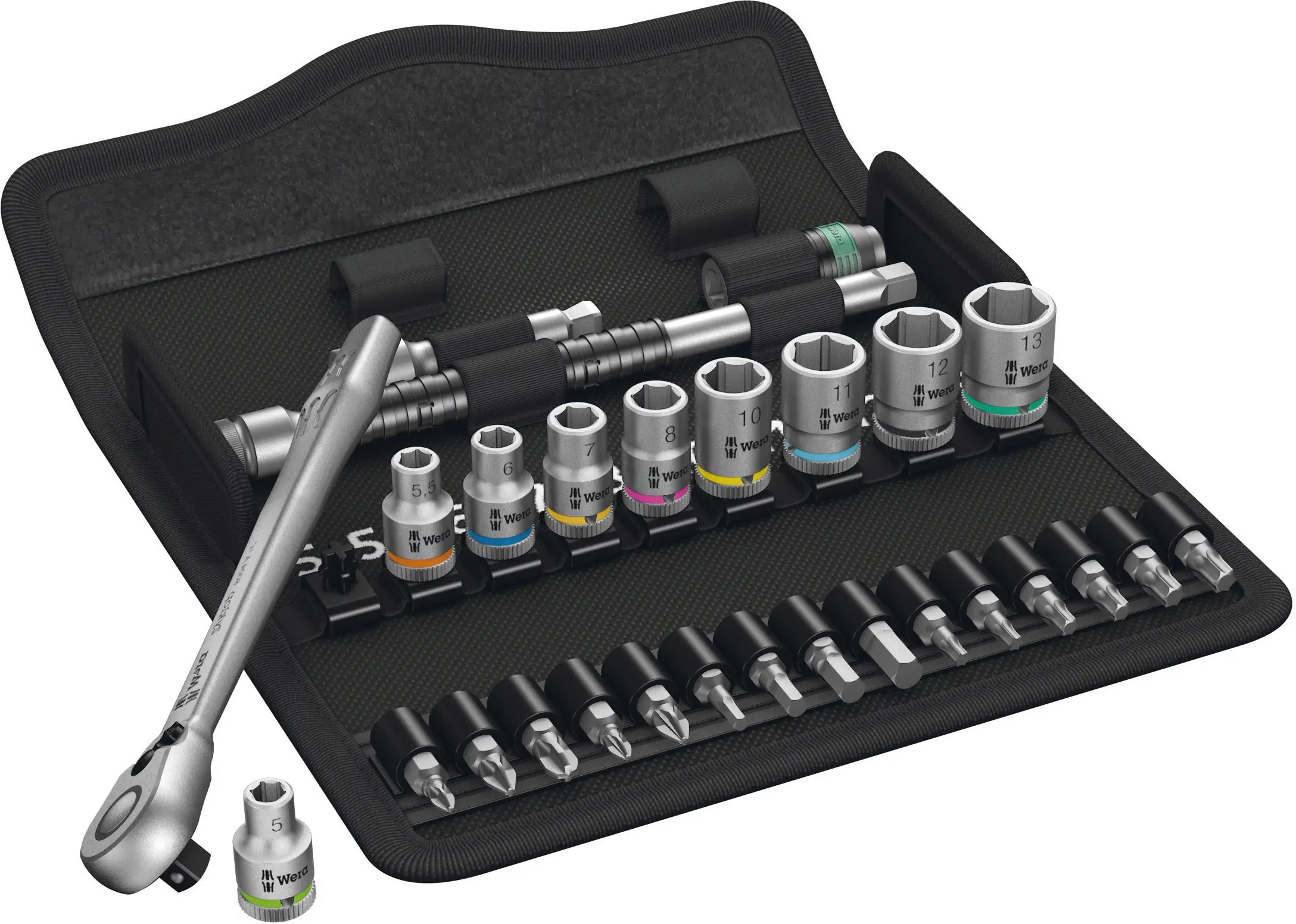 Набор торцевых ключей Wera Zyklop Metal 8100 SA 8, 1/4