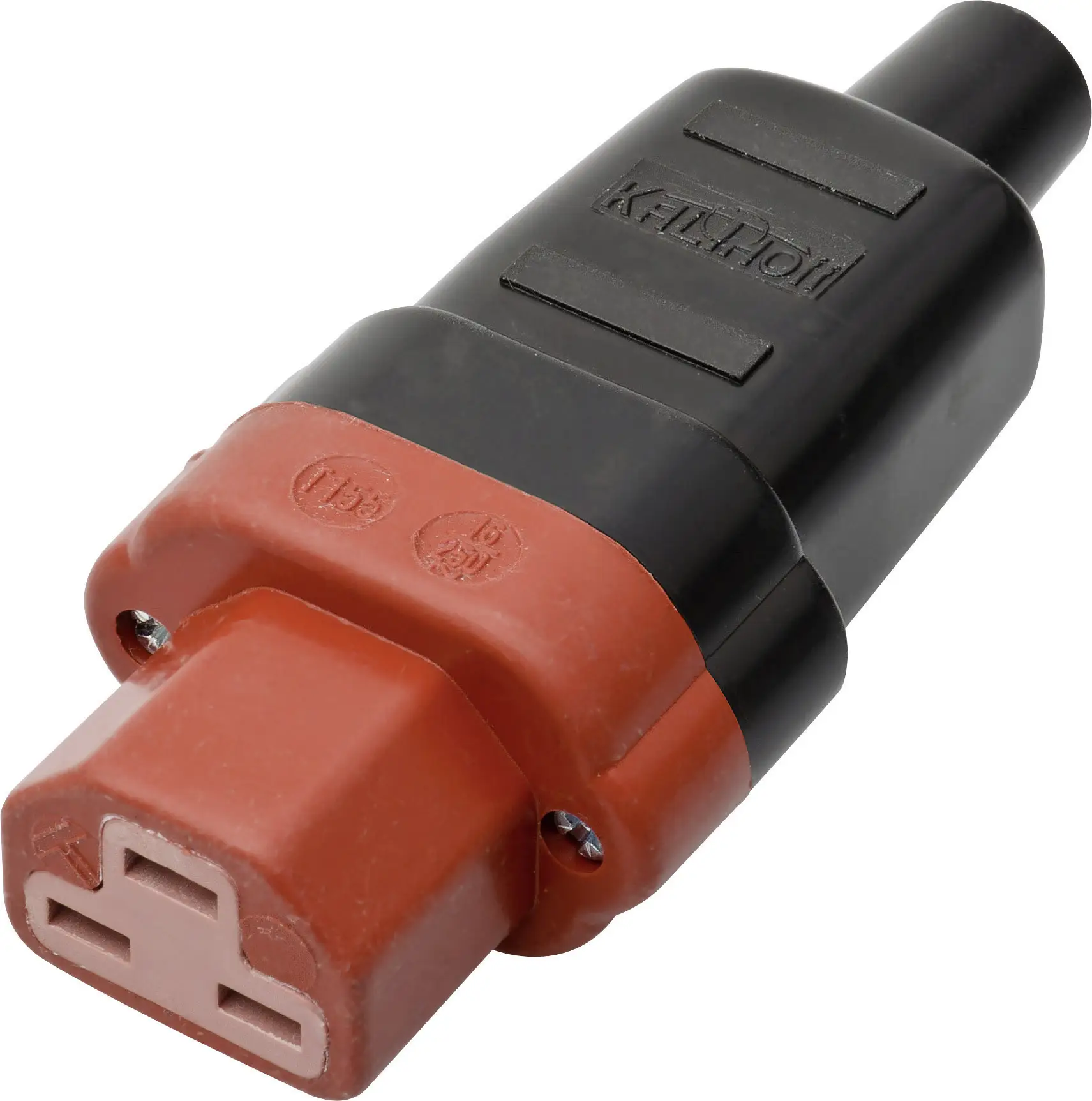 Разъем Kalthoff 444002 IEC 444 вилка Общее количество контактов: 2 + PE 16 А черный, красный 1 шт.