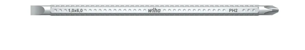 Отвертка Wiha 00666 со сменными битами: шлицевая, крестообразная, 6 мм, PH 2, 150 мм