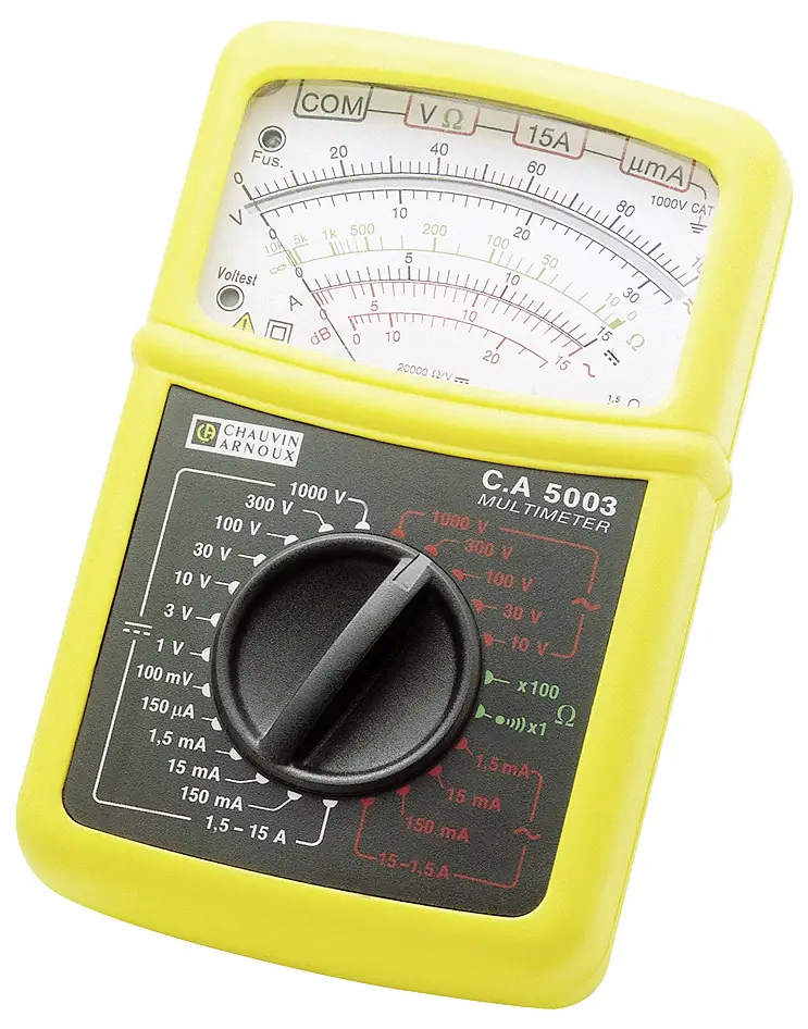 Аналоговый мультиметр Chauvin Arnoux C.A 5003, CAT III, 600 В