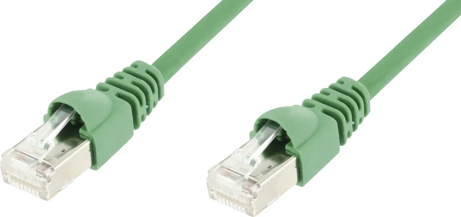 Сетевой кабель Telegärtner 100008827, 1 шт., RJ45, CAT 6a, S/FTP, 7,50 м, зеленый