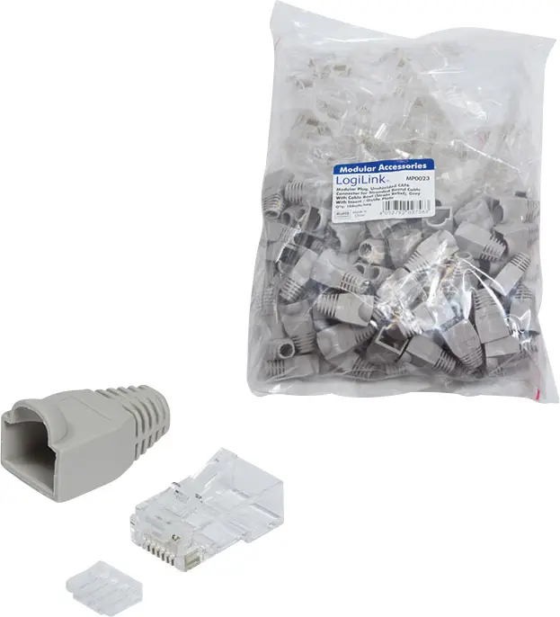 LogiLink MP0023 прямий роз'єм чоловічий RJ45 LogiLink MP0023 MP0023 прямий роз'єм чоловічий Кількість контактів: 8P8C Кількість ко