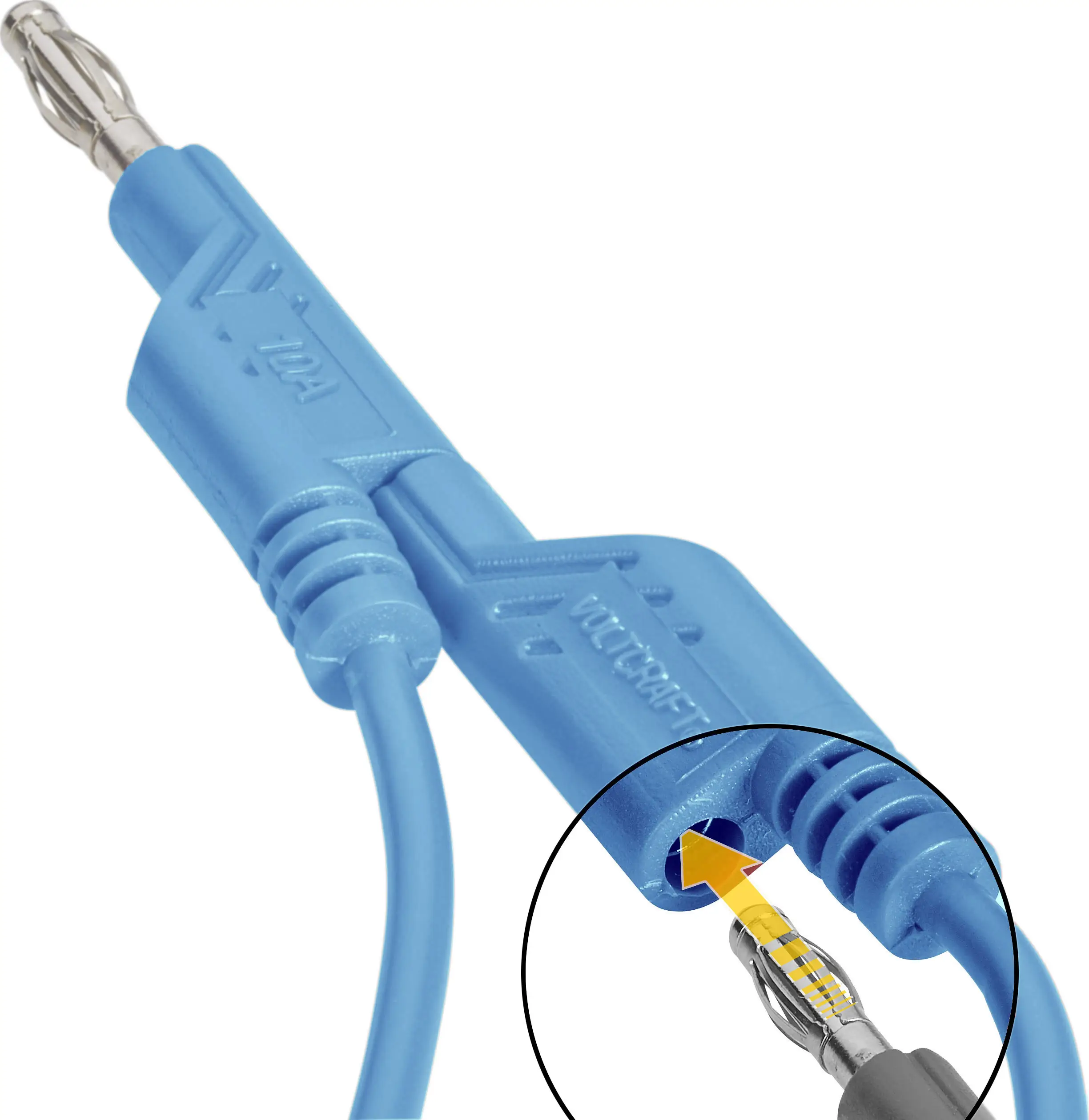 Тестовый провод VOLTCRAFT MS5/BL, 5,00 м, синий