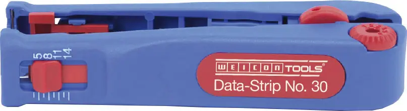 WEICON TOOLS 10033530 Data-Strip № 30 Совместимость с инструментом для зачистки проводов Кабель передачи данных, телефонный кабель