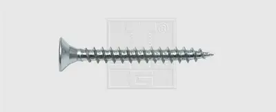 Винт с плоской головкой SWG 4009155698762, 4 мм, 40 мм, крестообразный шлиец PZ, оцинкованная сталь, 500 шт.