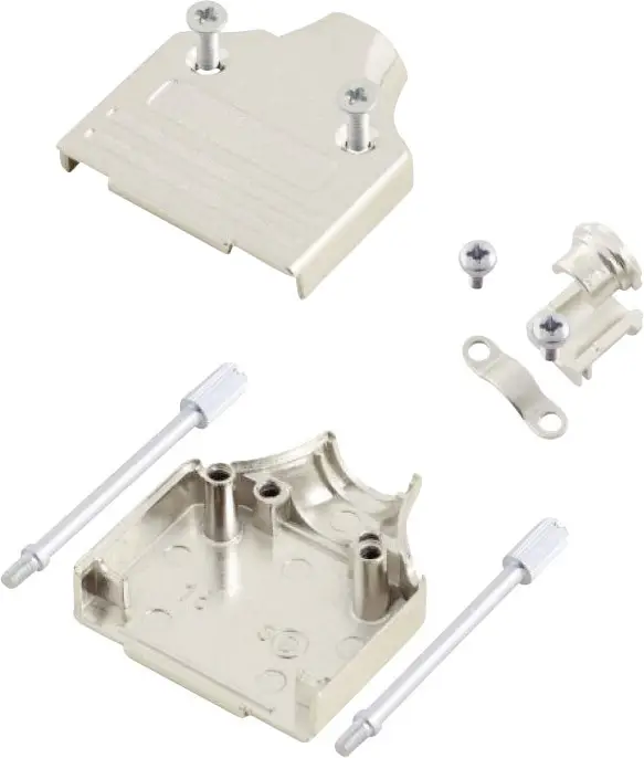 Корпус роз'єму D-SUB MH Connectors MHDM25-K 6560-0136-03 Кількість контактів: 25 металевий 180° срібний 1 шт.