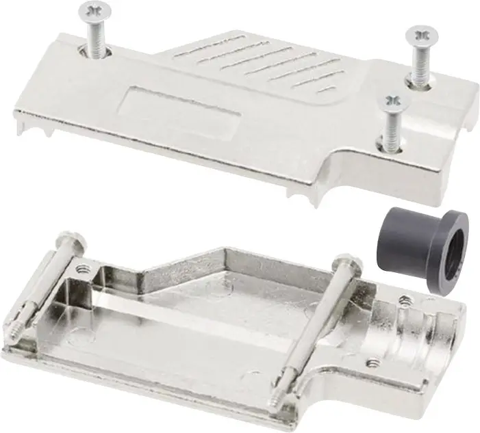 MH Connectors MHDCMR15-ULP 1060-0135-02 Корпус роз'єму D-SUB Кількість контактів: 15 металевий 90° срібний 1 шт.