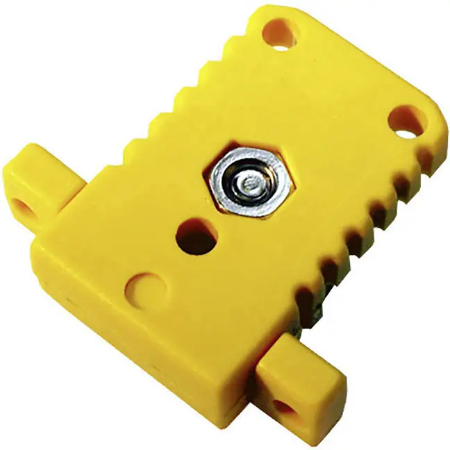 Мініатюрна розетка типу K B & B Thermotechnik, IEC 584, DN EN 50212, NiCrNi, жовта