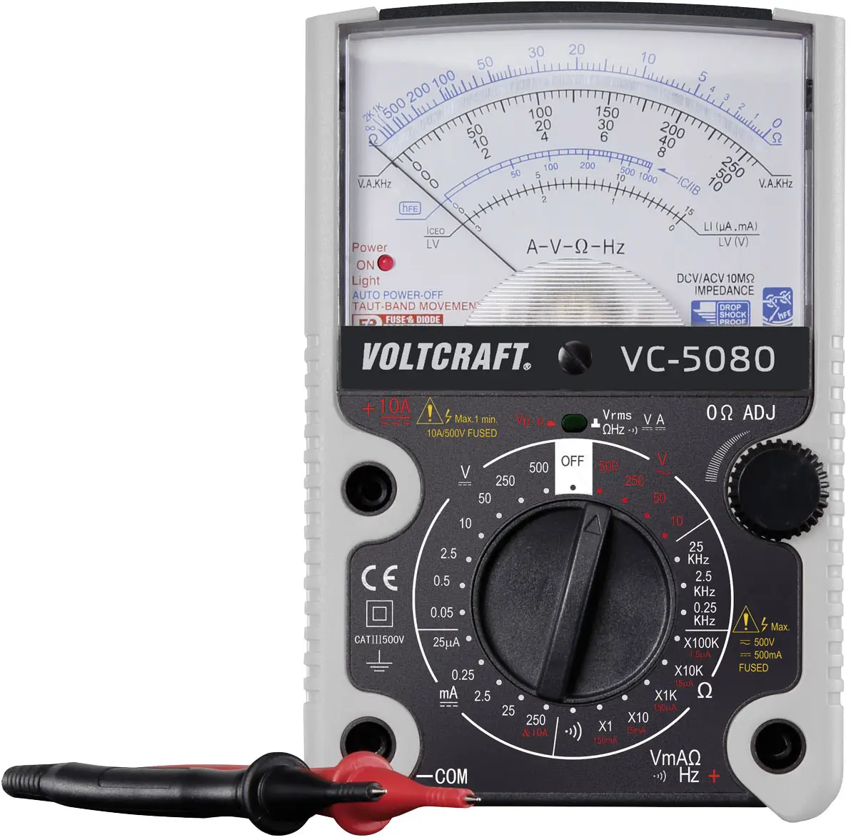 Аналоговий мультиметр VOLTCRAFT VC-5080 CAT III 500 В