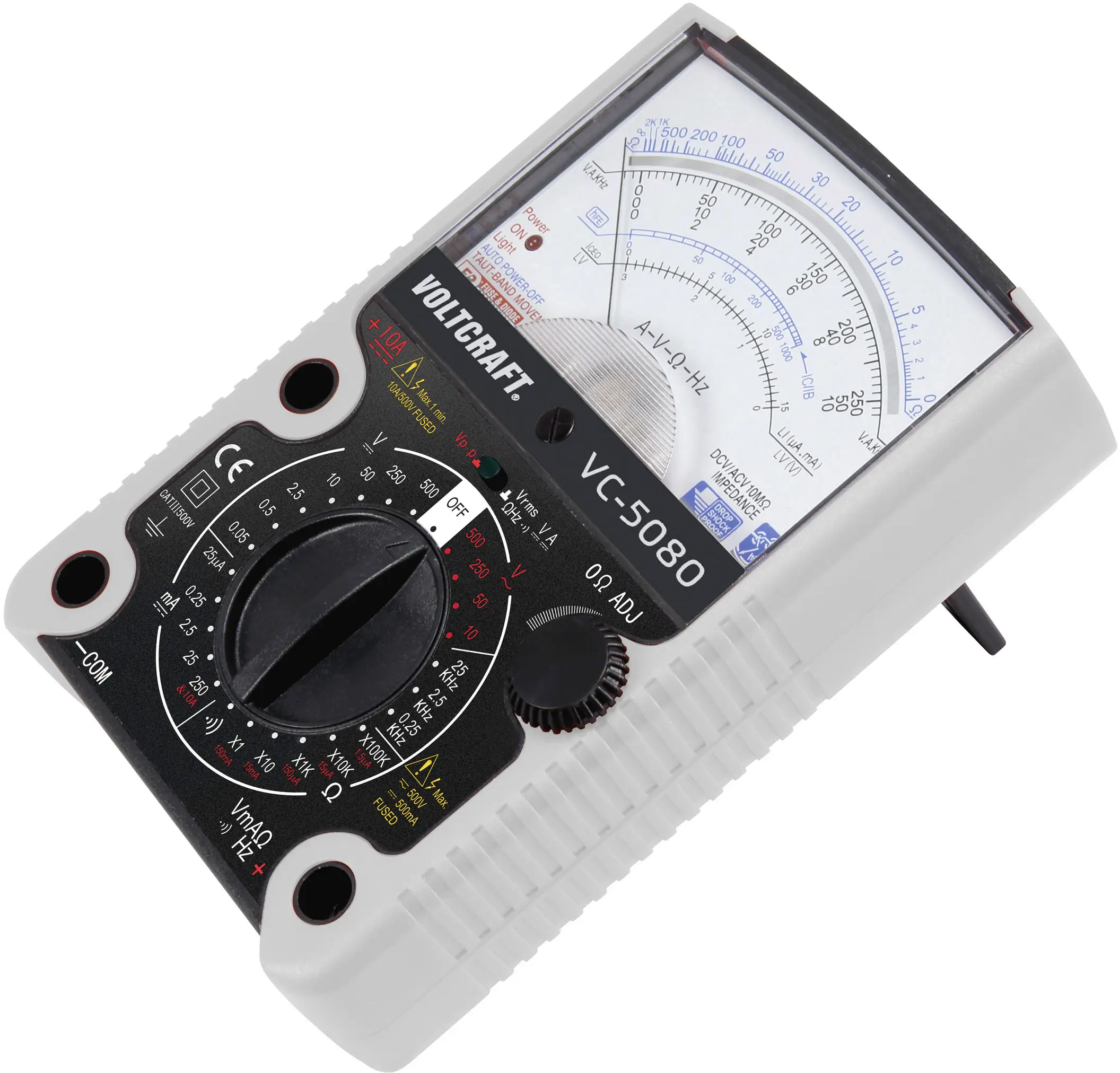 Аналоговий мультиметр VOLTCRAFT VC-5080 CAT III 500 В