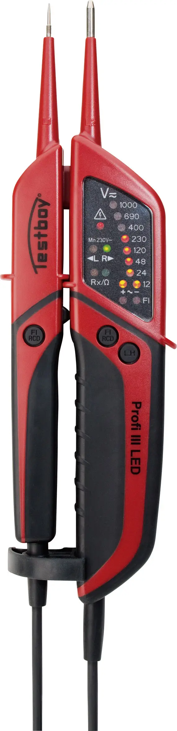 Testboy Profi III LED CAT IV 1000 В двухполюсный тестер напряжения