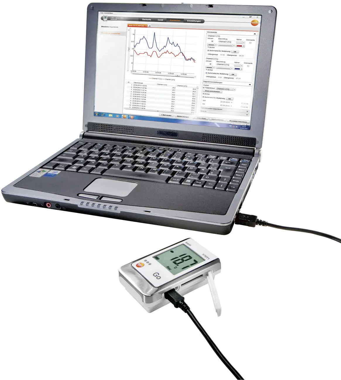 Реєстратор даних температури testo 176 T4 0572 1764 від -200 до 1000 °C