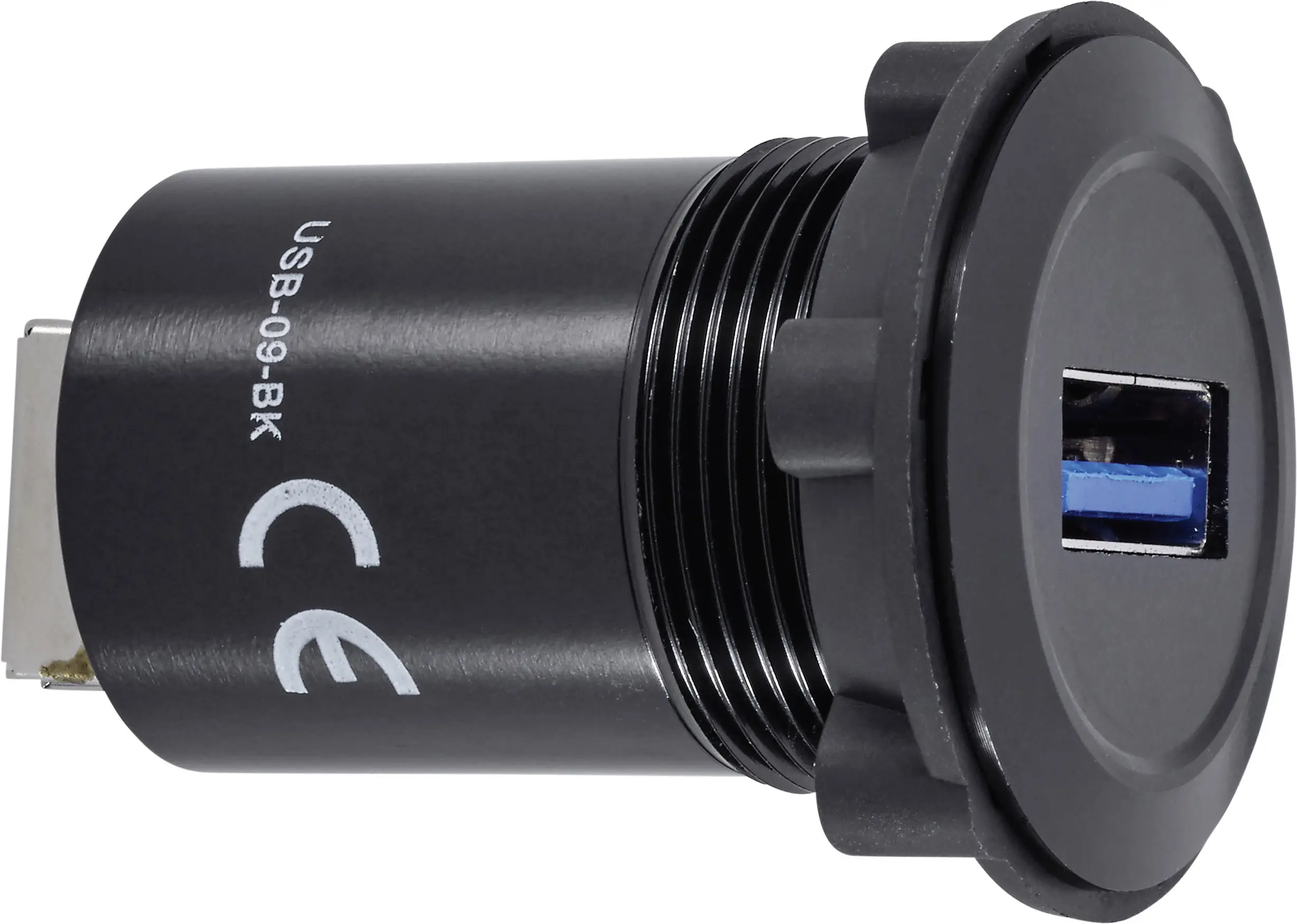 TRU COMPONENTS USB-09-BK Разъем USB 3.0 женский для монтажа Комплектация: 1 шт.