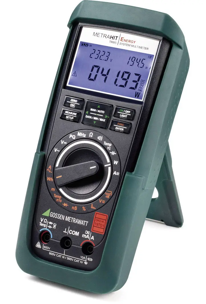 Цифровой мультиметр Gossen Metrawatt METRAHIT Energy, CAT III 600 В, CAT IV 300 В, калибровка (DAkkS)