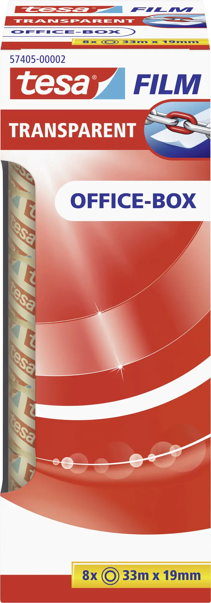 tesa 57405-00002-01 Клейка стрічка OFFICE-BOX (Д x Ш) 33 м x 19 мм 33 м 8 шт.