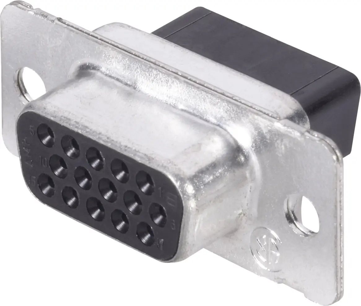 Разъем TE Connectivity 1658682-1 AMPLIMITE HD-22 D-Sub «мама», количество рядов: 3, количество контактов: 26, 1 шт.