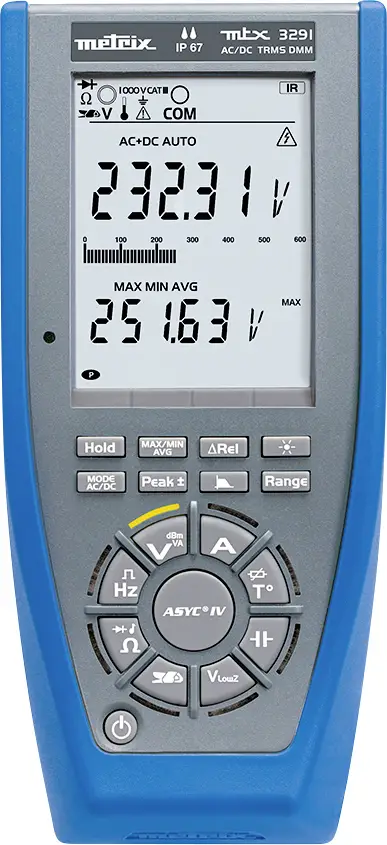 Цифровий мультиметр Metrix MTX 3291, IP67, CAT III 1000 В, CAT IV 600 В