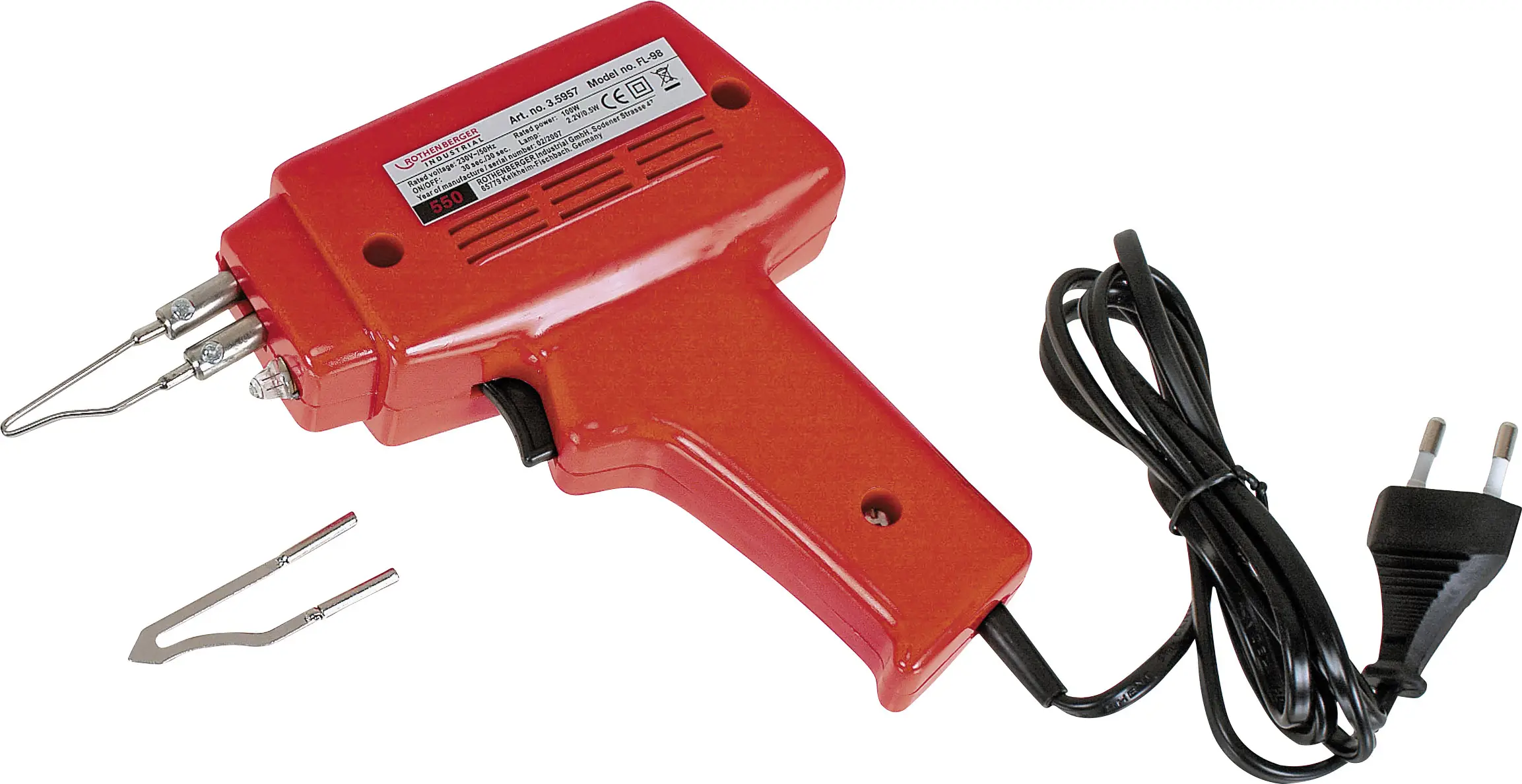 Трансформаторний паяльник Rothenberger Industrial RoQuick 230 В 100 Вт +510 °C (макс.)