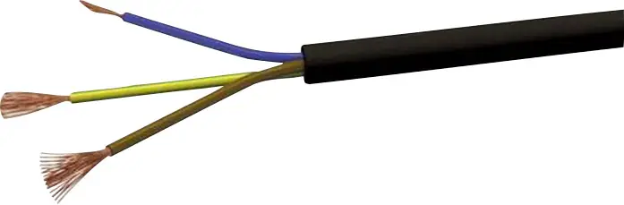 Коммутационный кабель VOKA Kabelwerk H05VVF3X15, 3 x 1,5 мм², 100 м, черный