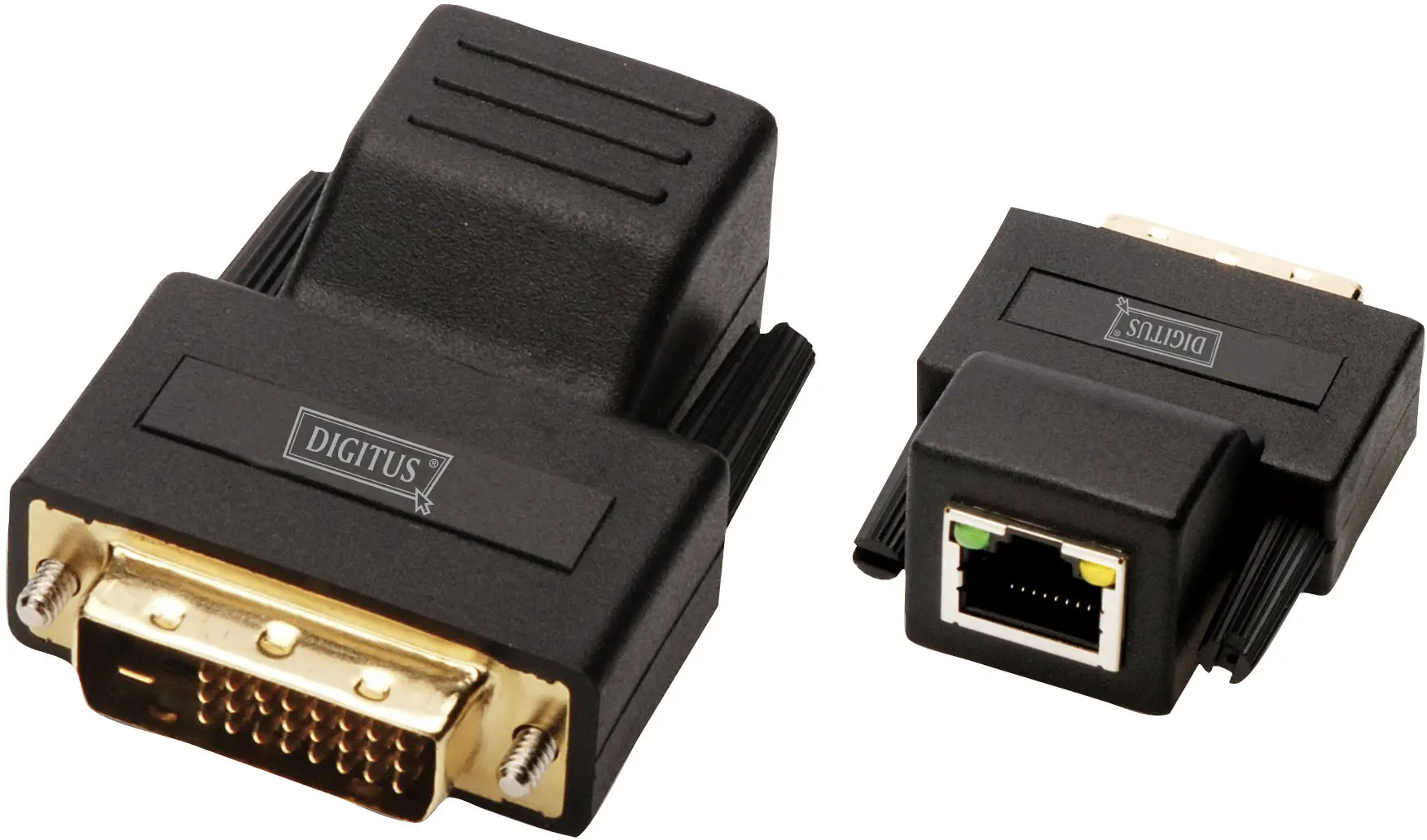 Удлинитель DVI Digitus DS-54101 через сетевой кабель RJ45 длиной 75 м
