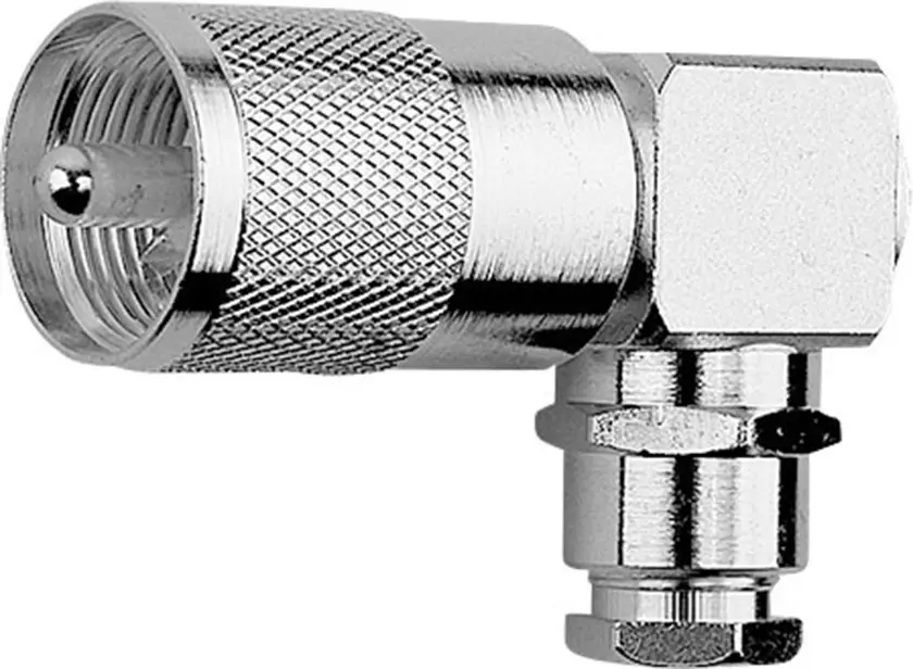 UHF-разъем Telegärtner 100024340 100024340 штекерный угловой разъем 50 Ом 1 шт.