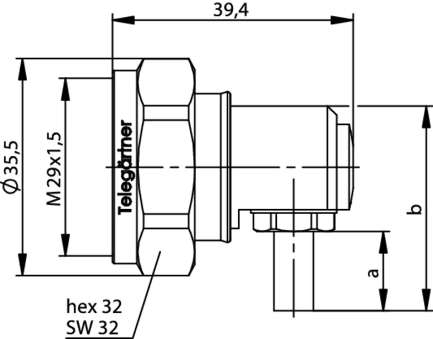 Разъем 7-16 DIN Telegärtner 100024402 100024402 шт., угловой, 50 Ом, 1 шт.