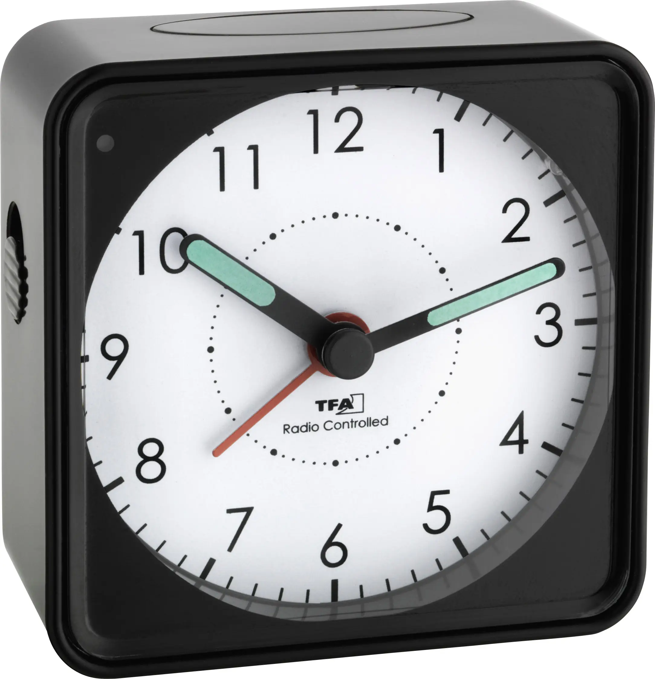 TFA Dostmann PICCO Funk-Wecker 60.1510.01 Alarm Clock, Black