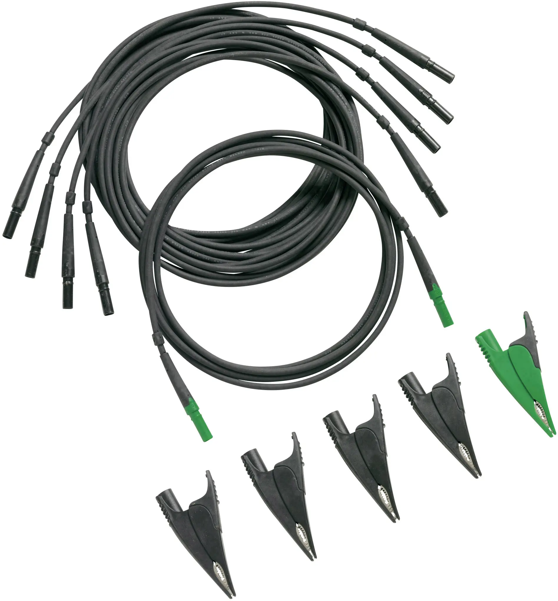 Измерительные провода Fluke TLS430, черные, зеленые