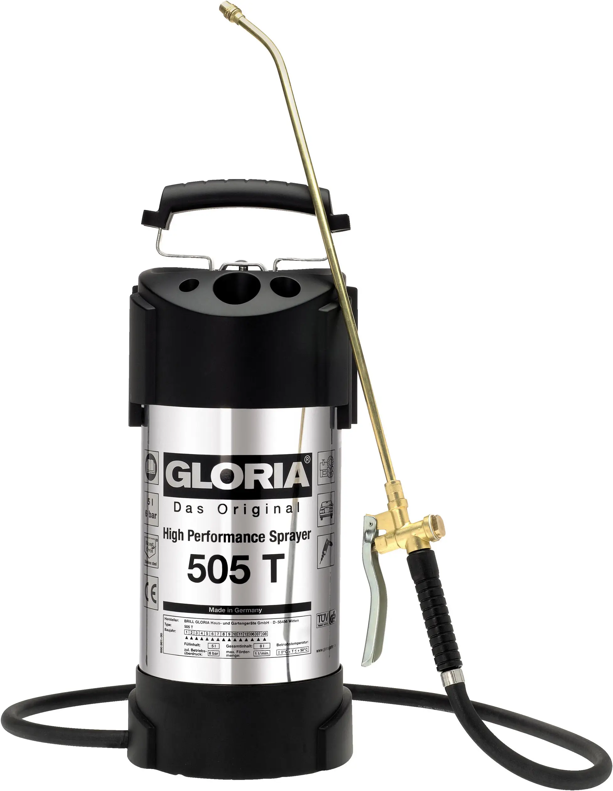 Опрыскиватель высокого давления Gloria Home and Garden 505T