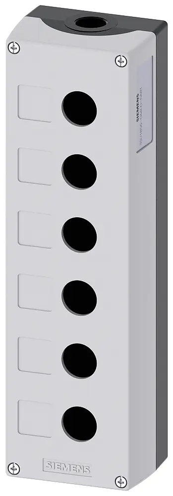 Siemens 3SU1856-0AA00-0AB1 3SU18560AA000AB1 6 місць кріплення, для монтажу на землю (Д x Ш x В) 285 x 85 x 64 мм сірий 1 шт.