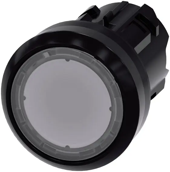 Siemens 3SU10010AB700AA0 3SU1001-0AB70-0AA0 Подсвечиваемая кнопка, плоский привод, пластиковое переднее кольцо, прозрачный пластик