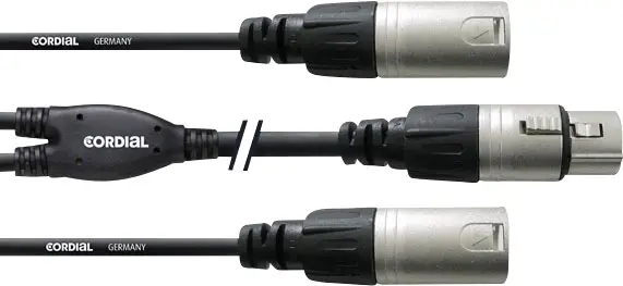 XLR-адаптер Cordial CFY0.3FMM CFY0.3FMM, 30,00 см
