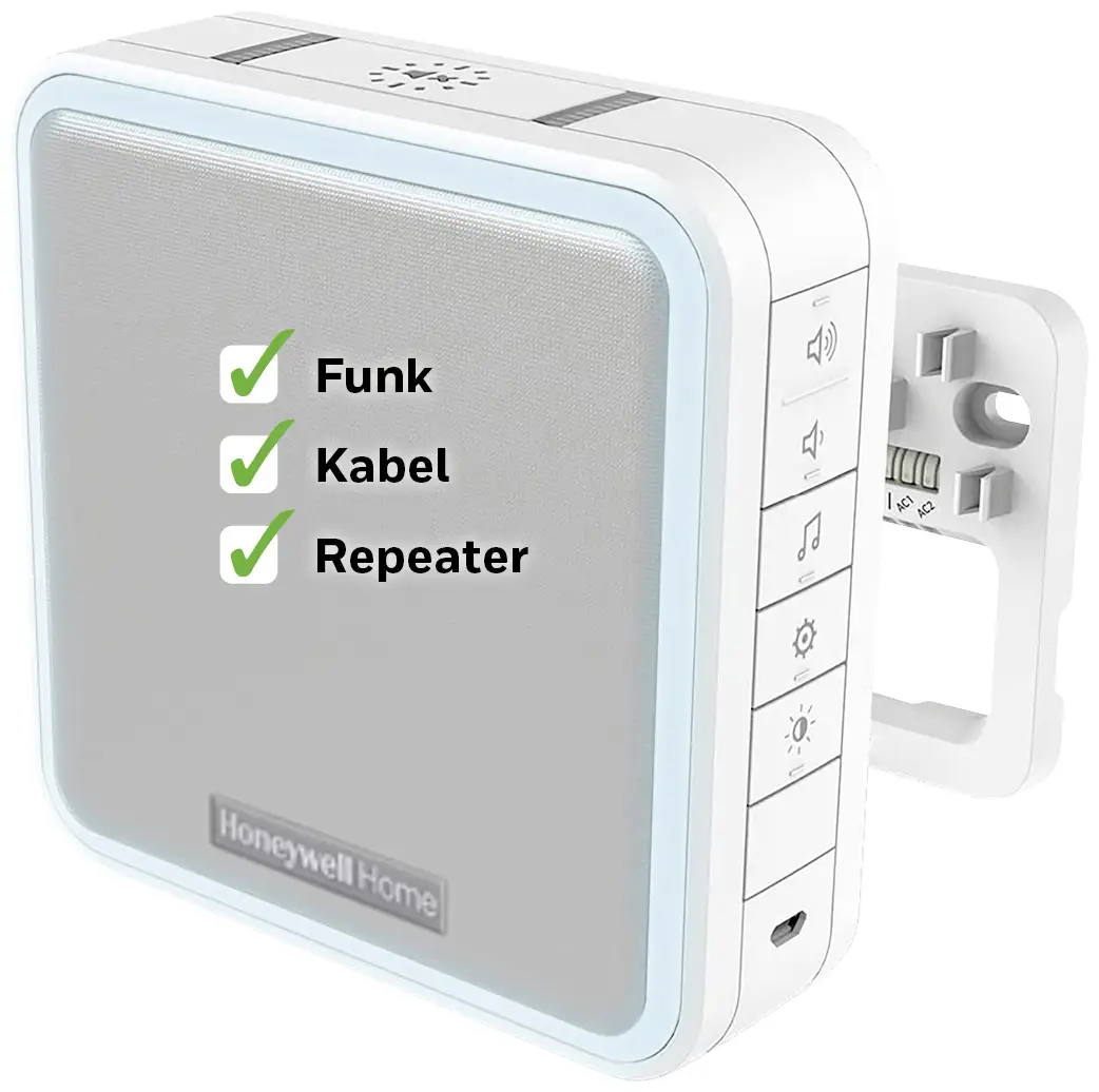 Приёмник Honeywell Home DW915S, 868 МГц, 90 дБА, дальность действия 200 м.