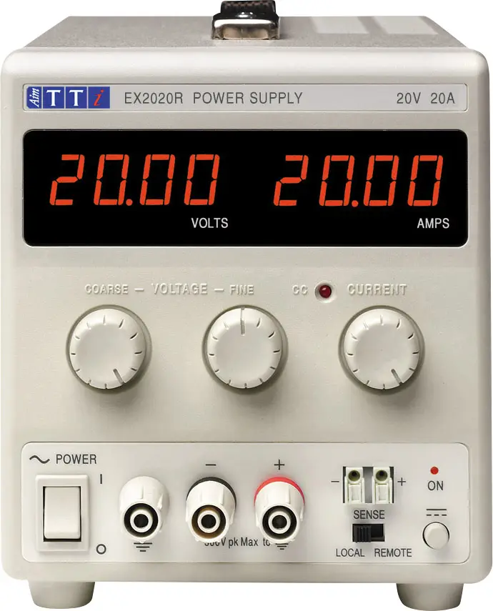 Регулируемый лабораторный источник питания Aim TTi EX2020R 0–20 0–20 А, 400 Вт