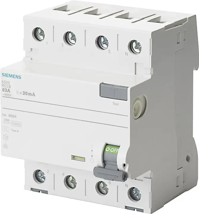 Диференціальний автоматичний вимикач Siemens 5SV33446KK12, 4 контакти, 40 A, 0,03 A, 400 V
