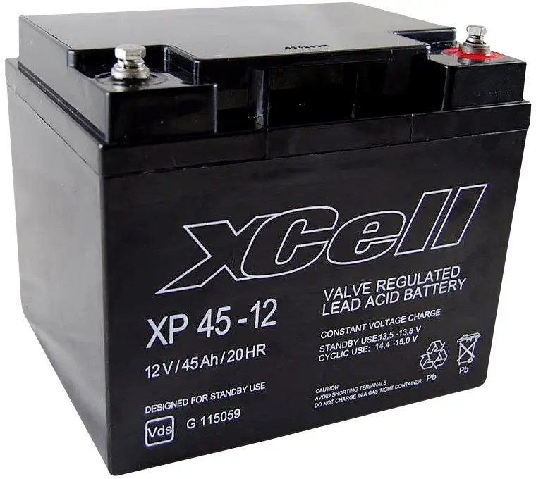 XCell XP 45 - 12 Свинцово-кислотный аккумулятор XP4512, AGM, 12 В, 45 А·ч