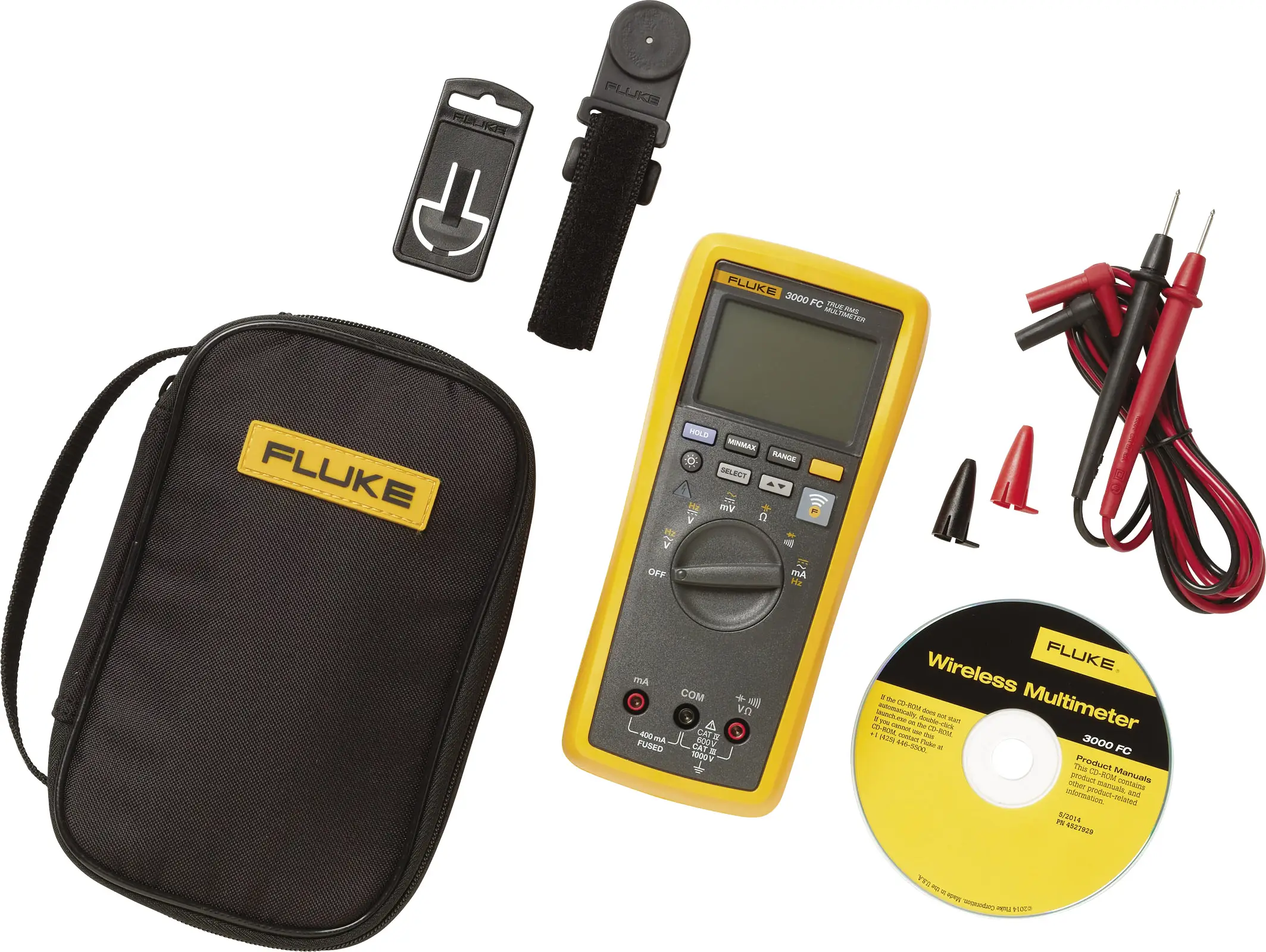 Fluke FLK-3000FC/TPAK COMBO KIT Графічний цифровий мультиметр, реєстратор даних CAT III 1000 В, CAT IV 600 В Відображені числа: 10
