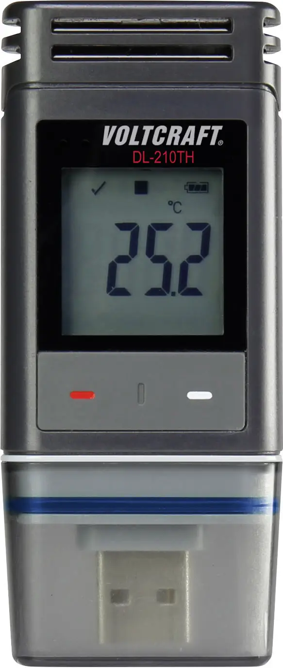 Логер температури VOLTCRAFT, від -30 до +60 °C, USB