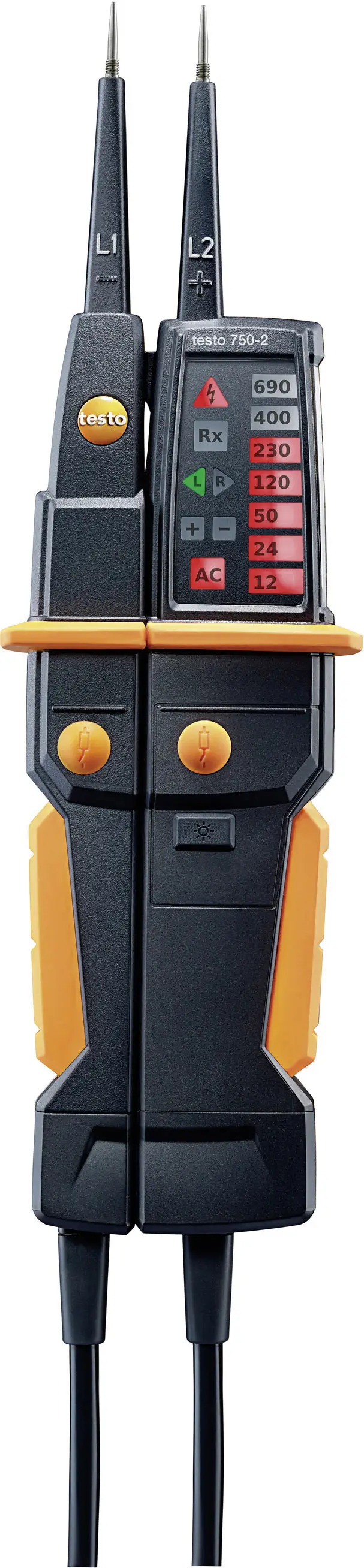 Двополюсний тестер напруги testo 750-2 CAT IV 600 В, CAT III 1000 В