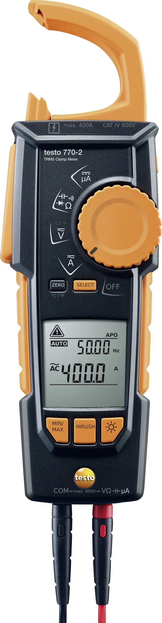 Токоизмерительные клещи, мультиметр testo 770-2, CAT IV 600 В, CAT III 1000 В