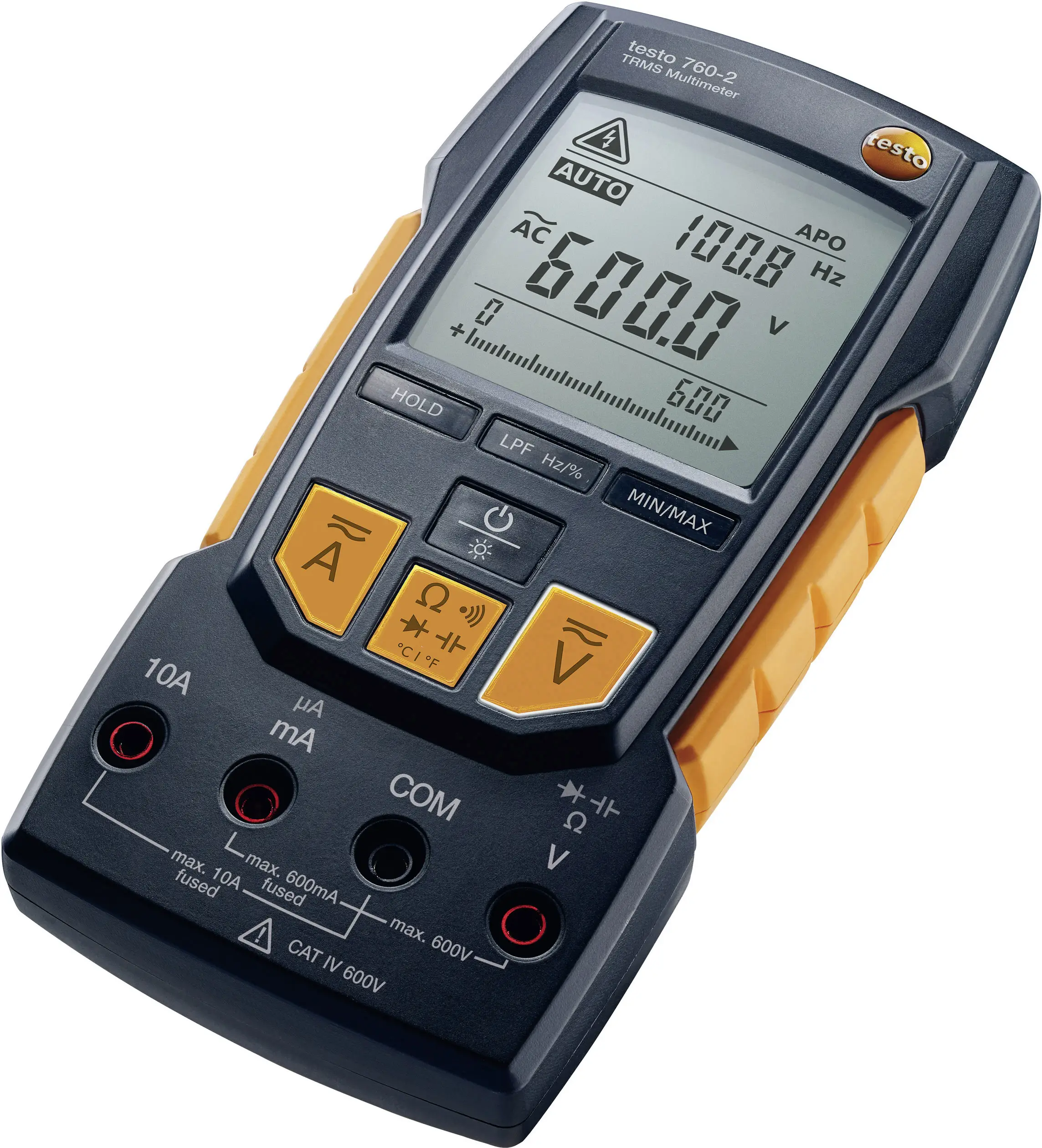 Цифровий мультиметр testo 760-2, перевірка цілісності електричного кола, з підсвічуванням, CAT III 1000 В, CAT IV 600 В
